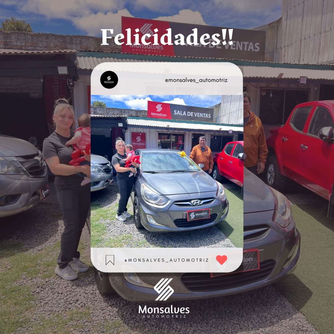 🚗✨ ¡Entrega especial para don Hugo! ✨🚗 Hoy celebramos la entrega de este Hyundai Accent 2013, un compañero confiable, económico y perfecto para todas las rutas que vienen por delante. Don Hugo se lleva un vehículo que destaca por su rendimiento y durabilidad, ideal para seguir acumulando buenos kilómetros y mejores historias. 🙌 ¡Gracias por confiar en nosotros! Que disfrute al máximo su nuevo Accent y que cada viaje sea una experiencia inolvidable. 🌟