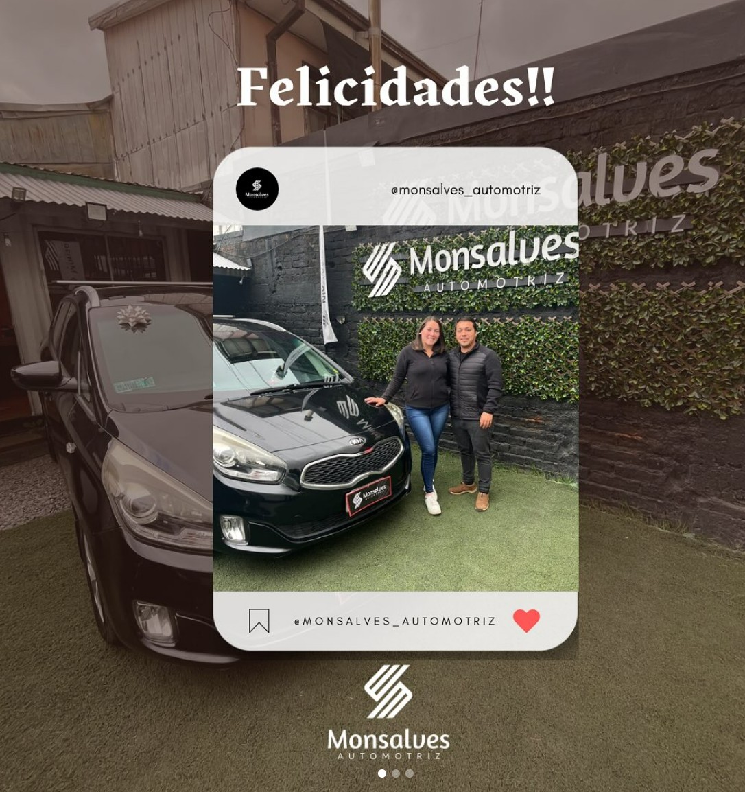 🚗✨ ¡Entrega lista y sonrisa asegurada felicidades Matías y Valentina! Hoy despedimos este Kia Carens 2016, un compañero ideal para nuevas aventuras y muchos kilómetros de historias. 🛣️💨 Gracias por confiar en nosotros para encontrar tu próximo auto, ¡que disfrutes cada viaje como el primero! 🙌