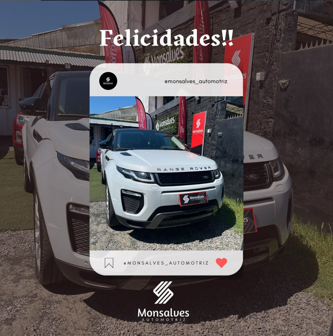 🔥 Entrega lista 🔥 Fabián es el nuevo dueño de este Land Rover Evoque 2017 ya está listo para rodar con estilo 🚘💨 Un SUV que combina elegancia, potencia y mucha actitud 😍 Gracias por confiar en nosotros para dar este gran paso 🙌 ¡A disfrutar cada aventura sobre cuatro ruedas! 🚗✨