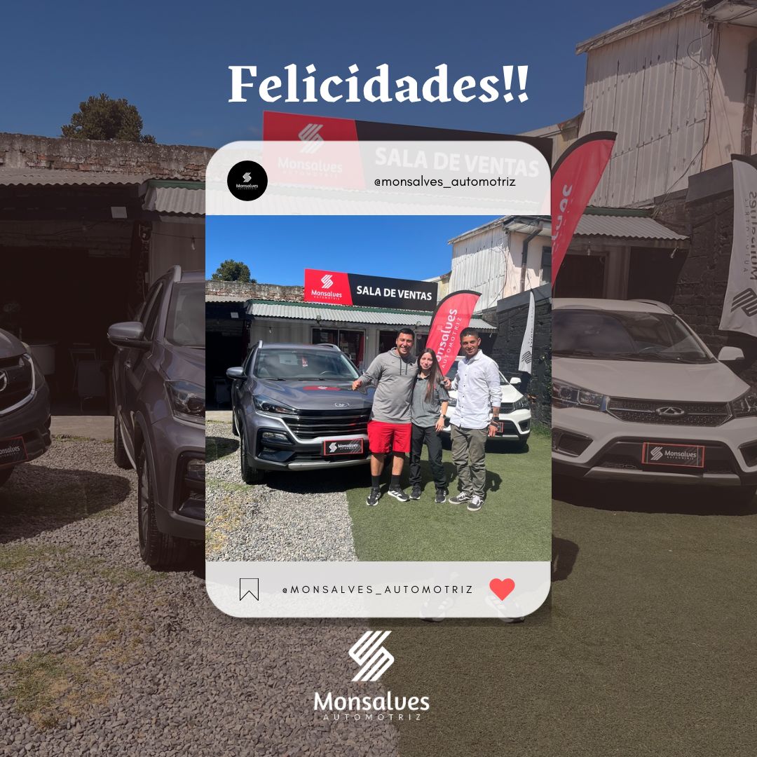 🎉🚗 ¡Felicidades @saavedra.nicolas25 por tu nuevo Kaiyi 2024! En Monsalves Automotriz nos encanta ser parte de momentos como este: nuevas rutas, nuevas historias y esa emoción que solo un auto nuevo puede dar 😍✨ ¡A disfrutar cada kilómetro! 🙌🔥